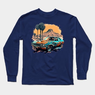70s Desert Muscle Car Long Sleeve T-Shirt